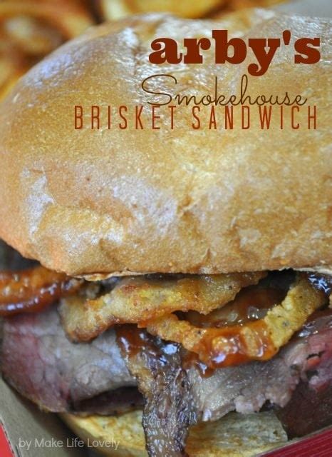 Arby's New Smokehouse Brisket Sandwich - Make Life Lovely