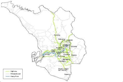 Map Showing Klang Valley (Wikipedia, 2016). | Download Scientific Diagram