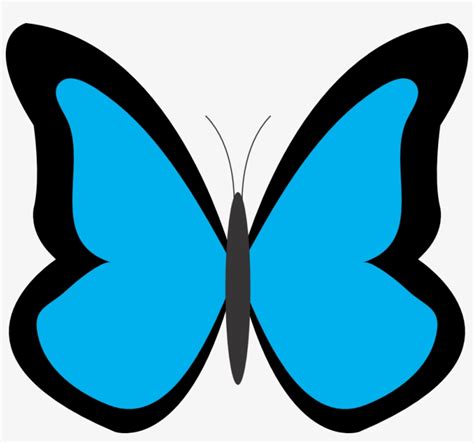 Blue Butterfly Clipart - Uzugara