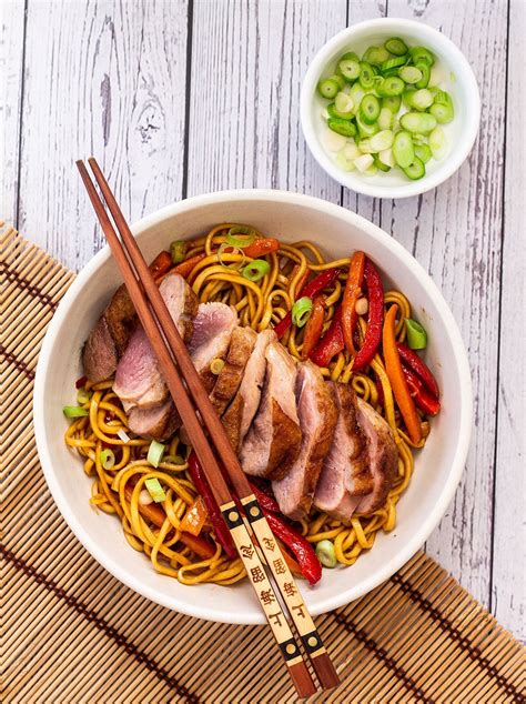 Duck Stir Fry With Noodles and Hoisin Sauce (Duck Chow Mein) - Knife ...