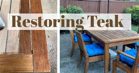 Refinishing Teak Furniture - Design Morsels