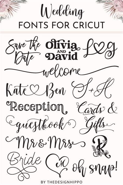 Wedding Fonts For Cricut That'll Take Your DIY Wedding To The Next Level