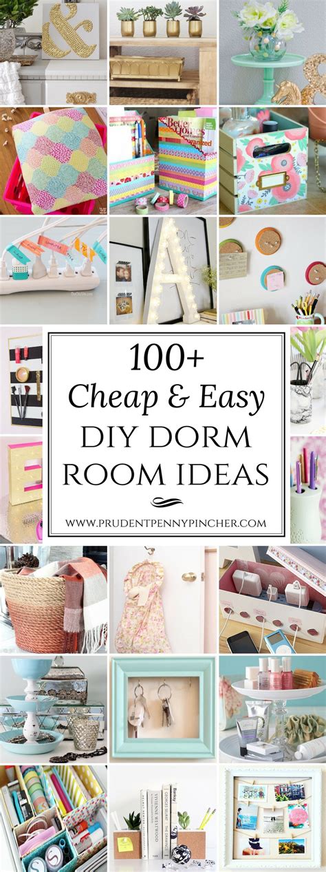 100 Cheap and Easy Dorm Room DIY Ideas - Prudent Penny Pincher