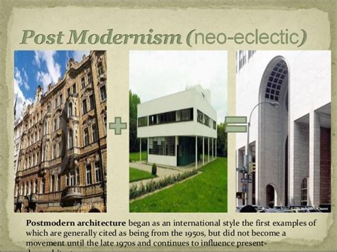 Post-Modern Architecture and the architects involoved in it.