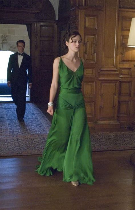 Keira Knightley Green Evening Dress in Atonement | Vestido de atonement ...