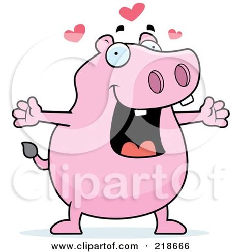 Royalty-Free (RF) Pink Hippo Clipart, Illustrations, Vector Graphics #1