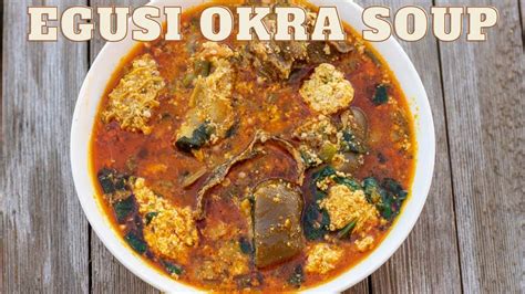 CAMEROONIAN EGUSI OKRA SOUP // okra soup Cameroon // Cook With Me ...