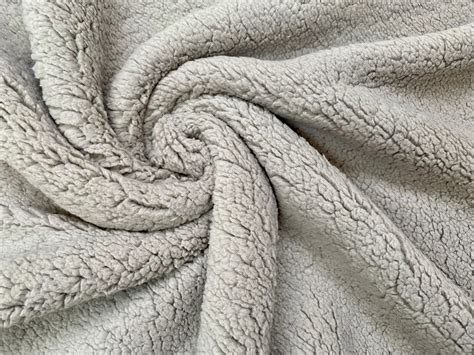 Sherpa Fleece Fabric Super Soft Stretch Material Home Decor Upholstery ...