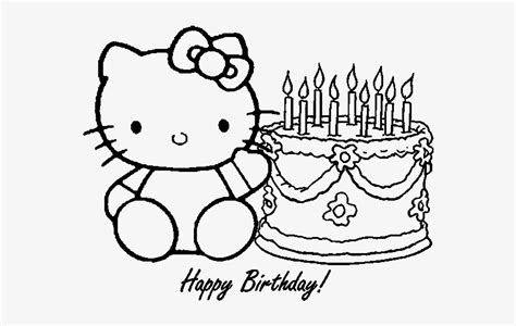 Happy Birthday Coloring Pages Coloringpages On Printable - Hello Kitty ...