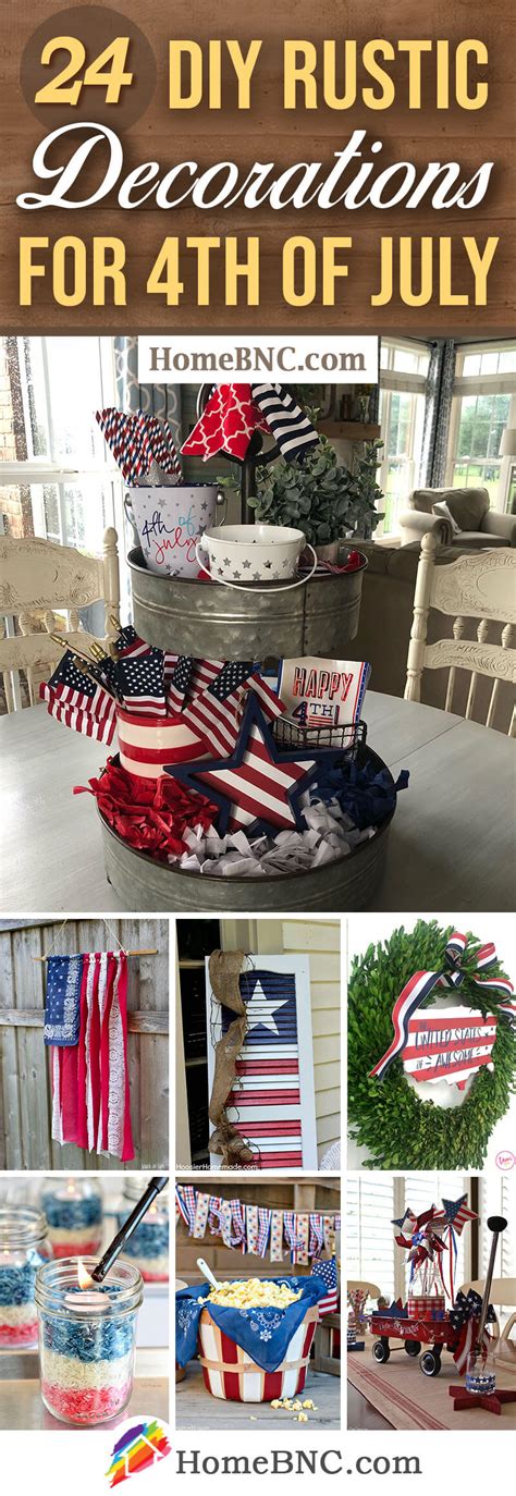 24 Best DIY Rustic 4th of July Decorations for 2021