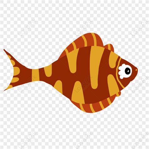 Red Striped Fish, Fish Orange, Fish Vector, Cartoon Fish PNG Picture ...