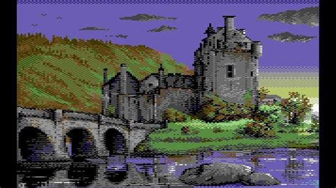 Drawing Eilean Donan Casstle 8bit Commodore 64 Drawing - YouTube