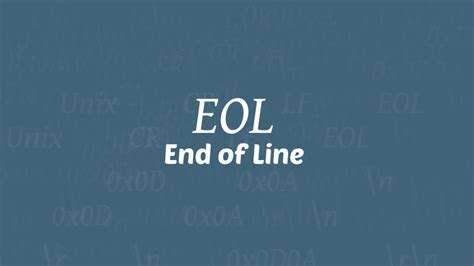 EOL or End of Line or newline ascii character | by LoginRadius | Medium