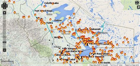 “Live Fire Map” from NWTFire, acquired 17:00 UTC 30 July 2014 | JPSS ...