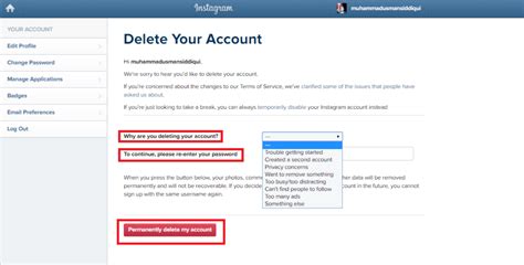 This is how you can disable or delete instagram account