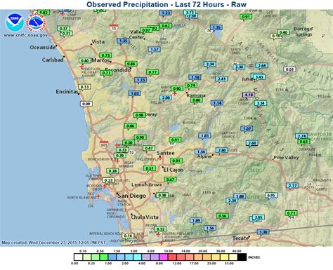 San Diego Weather Center : RAIN TOTALS SAN DIEGO: TUESDAY 12/22/2015 TO ...