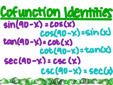 Trigonometry: Co-Function Identities - Expii