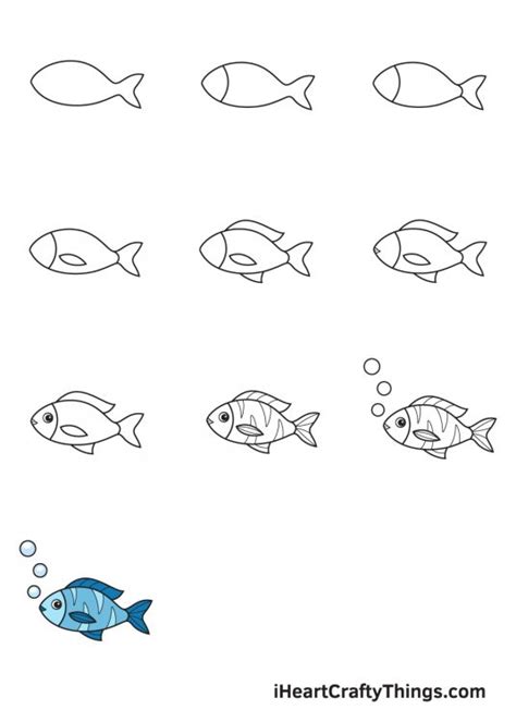 Fish Drawing - How To Draw A Fish Step By Step