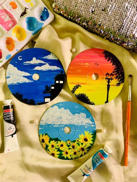 Pin on CD art painting