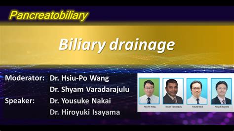 Biliary drainage - YouTube