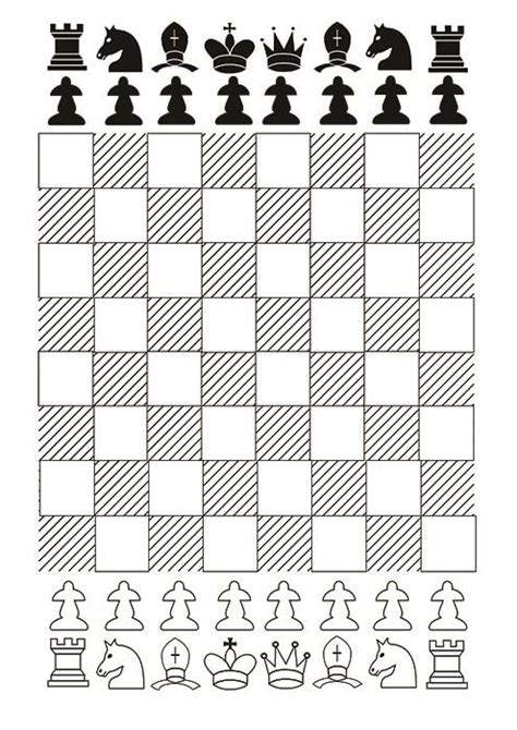 Create your own Chess Board with Printable Template