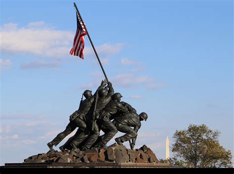 History of the Marine Corps War Memorial - George Washington Memorial ...