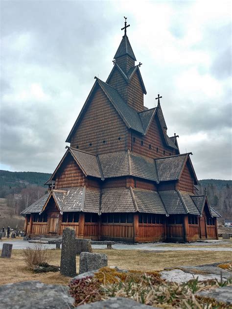 Online crop | HD wallpaper: norway, notodden, heddal stave church ...