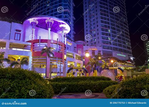 Libis, Quezon City, Philippines - Eastwood City Mall, Nighttime Scene ...