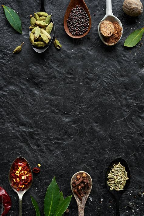 "Food Design Background With Spices" by Stocksy Contributor "Jill Chen ...