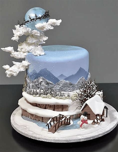 Winter Cake Design Images (Winter Birthday Cake Ideas) | Winter cake ...