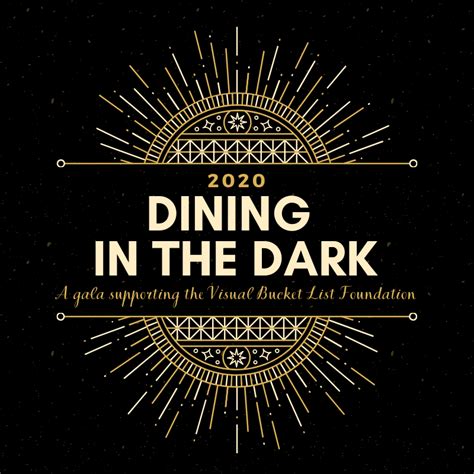 Dining in the Dark Single Ticket - Visual Bucket List Foundation