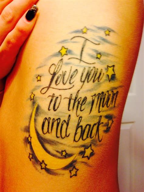 I Love You To The Moon And Back Tattoo Designs ~ Tattoos Moon Tattoo ...