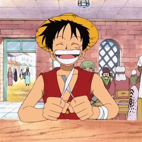 Luffy food GIF by 420-MUGIWARA on DeviantArt