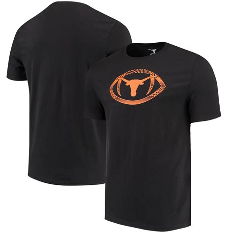 Men's Black Texas Longhorns Football Icon T-Shirt