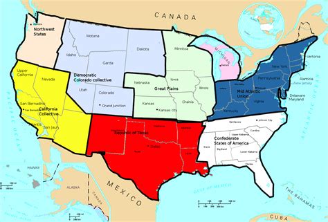 Image - Us map states.png - Alternative History