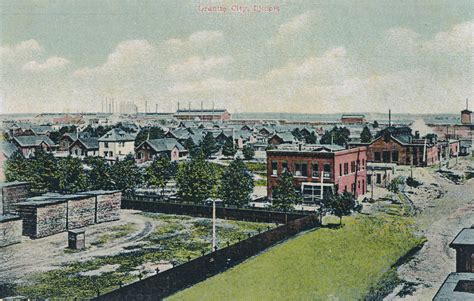 Granite City, Illinois cityscape | Postcard features an elev… | Flickr