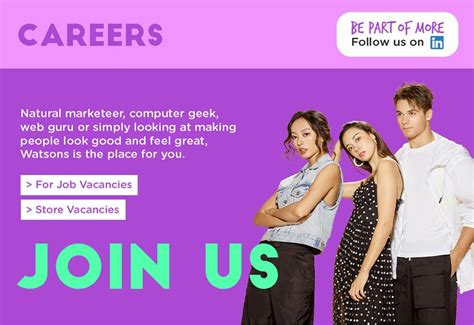 Career | Watsons Malaysia