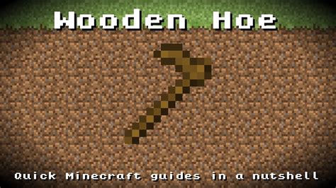 Minecraft - Wooden Hoe! Recipe, Item ID, Information! *Up to date ...