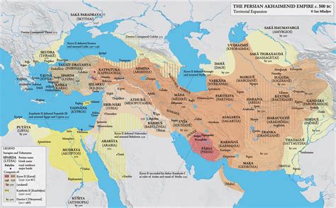 Map of the Achaemenid Empire