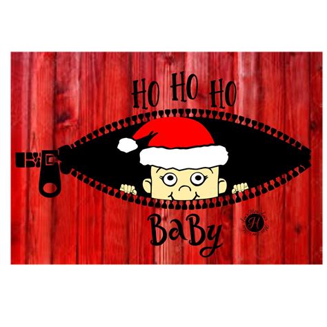 Santa baby peeking SVG DFX EPS png Cricut Santa svgChristmas | Etsy