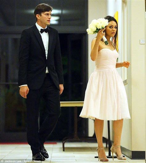 Mila Kunis and Ashton Kutcher attend her brother's wedding | Ashton ...