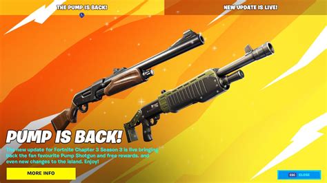 PUMP SHOTGUN *BACK* NOW in Fortnite UPDATE! (New Fall Fest Event ...