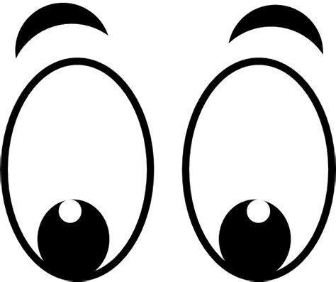 Cartoon Eyes Clipart - Cute and Expressive Eyes for Your Creations