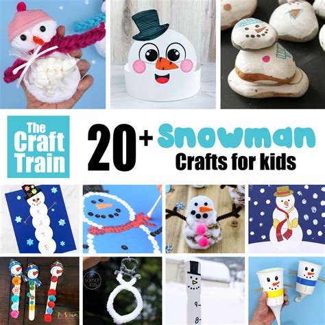 Snowman crafts for kids - The Craft Train