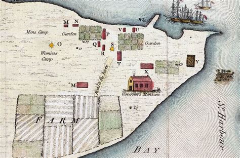 Detail of map of the settlement at Sydney Cove Port Jackson April 1788 ...