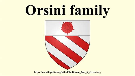 Orsini family - YouTube