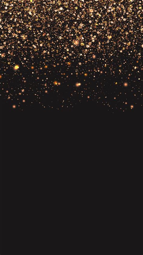 Free Wallpaper, Black, Night Background Images, Black Gold Stars In The ...