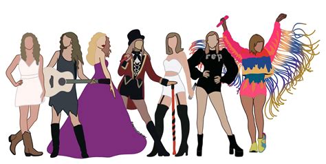 Cartoon style depiction of all the eras! By me : r/TaylorSwift