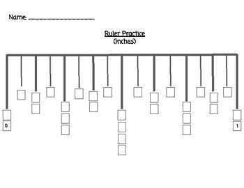 Ruler Practice (Measurement in Inches) by Alyssa Casciotta | TPT