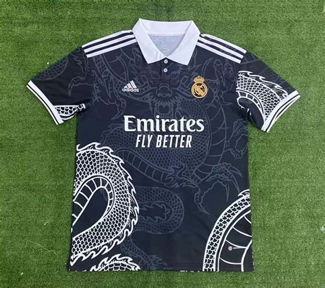 Mens Real Madrid Special Edition Black Dragon Jersey 2023/24